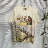 一目惚れ♪ グッチ ノースフェイス コラボ 半袖Tシャツ スーパーコピー