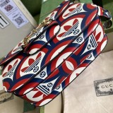 日本未入荷アディダス×グッチ 偽物 ホースビット1955 ショルダーバッグ 602204UVG0G4168