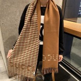 完売必至 グッチ チェック カシミヤ 偽物 スカーフ gux70461