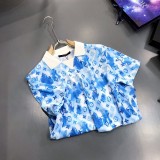 世界中で大人気♪☆​ルイヴィトン Tシャツ パロディ ウォーターカラーモノグラム☆ロゴ vub71022