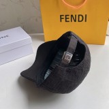 注目★フェンディ偽物 FFモチーフ キャンバス ロゴ ベースボールキャップ fer93871
