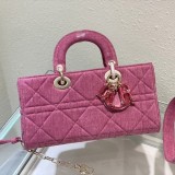 世界中で大人気♪ディオール レディ D-Joy バッグ 偽物 カナージュ デニム M0540