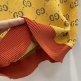 ビーズが可愛い！グッチ 半袖ニットTシャツ コピー イエロー コットン guk18530
