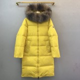 超希少！モンクレール 偽物 ロングダウン イエロー mol71285