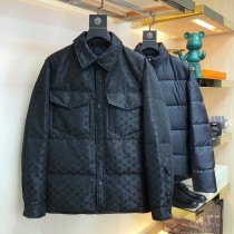 送料込 ルイヴィトン ジャケット 偽物 モノグラム ネイビー 黒 vuy33997