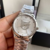 可愛いグッチ G-タイムレス ウォッチ 偽物☆猫 38mm/27mm 腕時計 gur33442