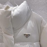 21-22AW★プラダ ダウンジャケット 偽物 アウトレット フード付き ショート puk37927