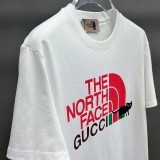 稀少【関送込】グッチ x ノースフェイス 偽物 コラボ 半袖Tシャツ gun12019