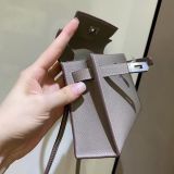 エルメス ケリーミニ2 カザック エプソン偽物 シルバー金具 he19012