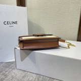 超希少！セリーヌ ティーン キュイル トリオンフバッグ コピー タン / ホワイト Cec01400