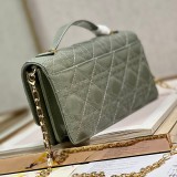 ディオール カナージュ 偽物 パテントカーフスキン チェーン ショルダーバッグ dej53414