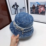 ≪完売前に22SS★≫ルイヴィトン バケットハット 偽物 デニム 2色 vuq61334