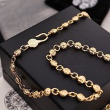 クロムハーツ 22K Gold ペーパーチェーン コピー ネックレス Kui84681