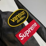 春もの新作シュプリーム 偽物 革のジャケット Vanson Leather Bones Jacket Shg54235