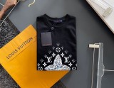 春もの新作ルイヴィトン Tシャツ 偽物 21SS フロウティングLVプリンテッド vux11502