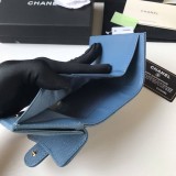 21AW新作 新色☆希少 シャネル 折り財布 コピー キャビアスキン shx85326