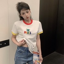 希少セリーヌ PARIS Tシャツ 偽物 コットンジャージー 半袖 Ceq77622