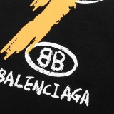 バレンシアガ BBロゴ プリント 半袖 Tシャツ 偽物 bab50960