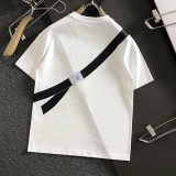 定番フェンディ ホワイト ジャージー 半袖 Tシャツ 偽物 fem81586