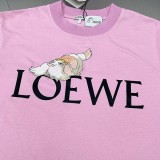 完売必至 ロエベ×ジブリ ハウルの動く城 Tシャツ 偽物 コットン lop56956