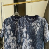 21-22AW ​ルイヴィトン Tシャツ 偽物 モノグラムタイ & ダイプリンテッド 1A99VL