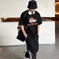 早い者勝ち♡バレンシアガ ロゴ Tシャツ コピー ユニセックス bas92437