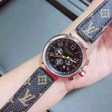 稀少 ルイヴィトン 時計 タンブール ストリート ダイバー コピー モノグラム 33mm vuy88476