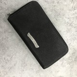 追跡付き発送 クロムハーツ 偽物/ RECFピラミッド デストロイBLKﾚｻﾞｰ長財布 Kuh62681
