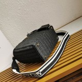 プラダ ウィッカーキャンバス かごバッグ コピー puw14407