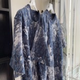 21-22AW ​ルイヴィトン Tシャツ 偽物 モノグラムタイ & ダイプリンテッド 1A99VL