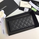★日本!!人気！シャネル コピー 二折りカブセ長財布 キャビア shh69188