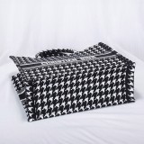 セール新作ディオール コピー ブックトート マクロ ハウンドトゥース エンブロイダリー 2サイズ deb41781