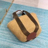 関税負担なし クロエ woody 偽物 かごバッグ ☆ラフィアトートバッグ☆送料込 かごバッグ ウッディ chc72820