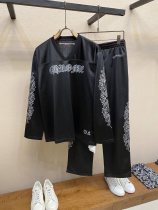 秋冬の新品のFW クロムハーツの目の二層の運働のスーツアイスホッケーの服のスーツ通気性の上下セット