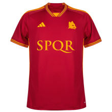 2023/24 Roma Home Red Fans Soccer Jersey 要胸前广告