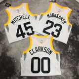 2023 Jazz MARKKANEN #23 White NBA Jerseys