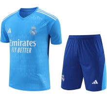 2023/24 RM Goalkeeper Blue Fans Soccer Jersey(A Set)