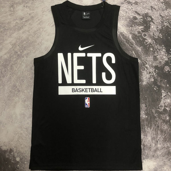 2023/24 Nets Black Training Tank Top NBA Jerseys