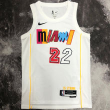Miami Heat BUTLER #22 White City Edition NBA Jerseys
