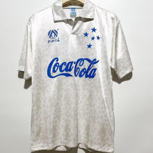 1993 Cruzeiro Away White Retro Soccer Jersey