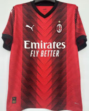 2023/24 AC Milan 1:1 Quality Home Fans Soccer Jersey 不带旧袖广告
