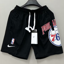 2023/24 76ers Black NBA Cotton Pants