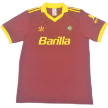 1991/92 Roma Red Home Retro Soccer Jersey