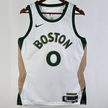 2023/24 Celtics TATUM #0 White City Edition NBA Jerseys