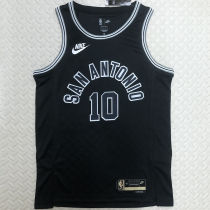 Spurs DEROZAN #10 Black NBA Jerseys