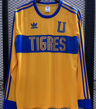 2023/24 U.A.N.L Tiger Retro Style Yellow Long Sleeve Jersey