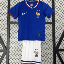 2024/25 France Home Blue Kids Soccer Jersey