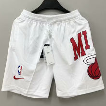 2023/24 Miami Heat White NBA Cotton Pants