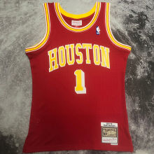 2004/05 Rockets MCGRADY #21 Retro Red NBA Jerseys热压