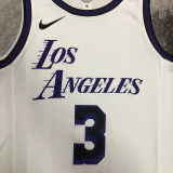 2023 Lakers DAVIS #3 White City Edition NBA Jerseys